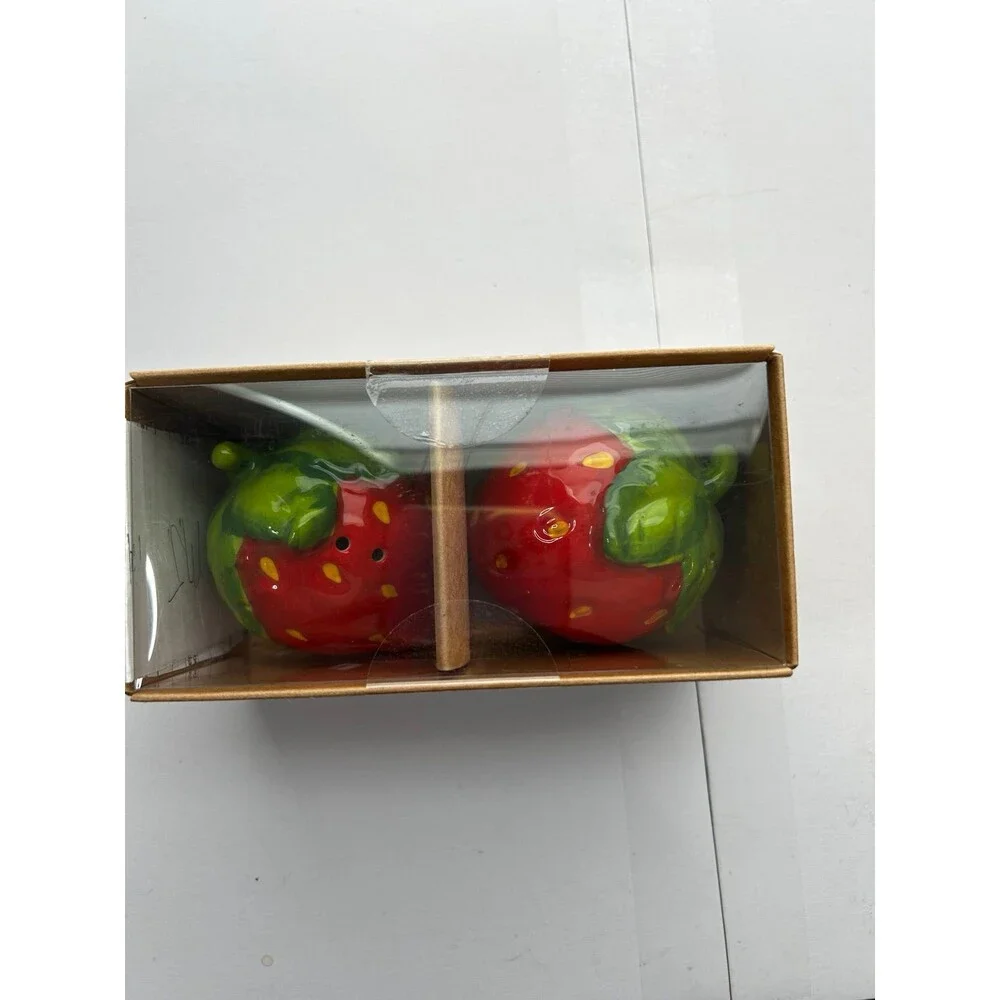World Market Strawberry Salt and Pepper Shakers